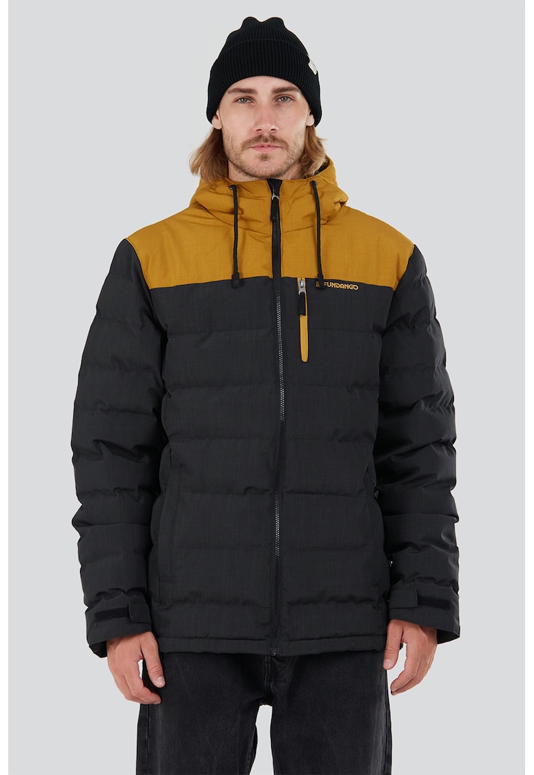 Капитонирано зимно яке Passat - Каки/Синапено жълто Fundango