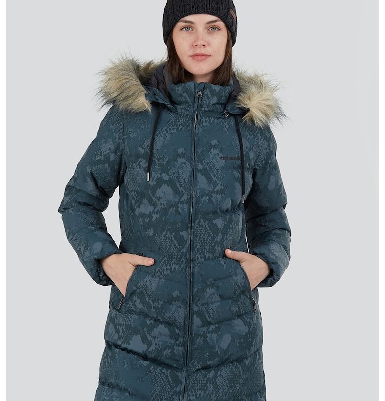 Капитонирано зимно яке Puppis с вата и еко пух - Бледозелен Fundango