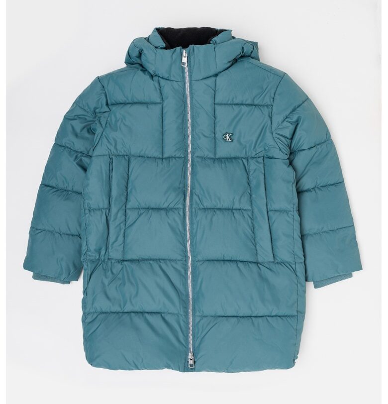 Капитонирано зимно яке - Аква зелено CALVIN KLEIN