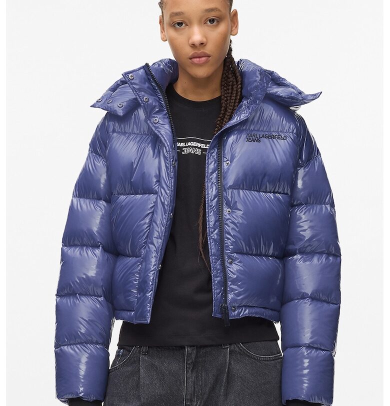 Капитонирано зимно яке - Индигово синьо KARL LAGERFELD JEANS