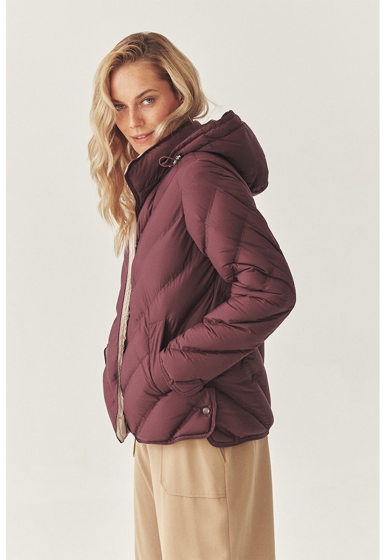 Капитонирано зимно яке с капси - Бордо Tatuum