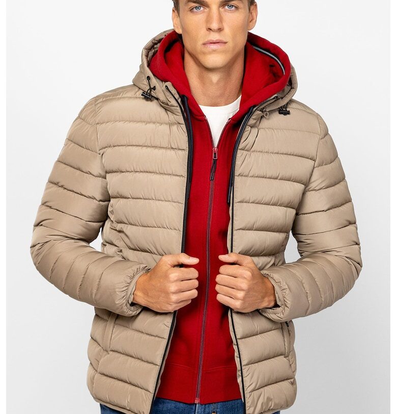 Капитонирано зимно яке с качулка - Бежов Heavy Tools