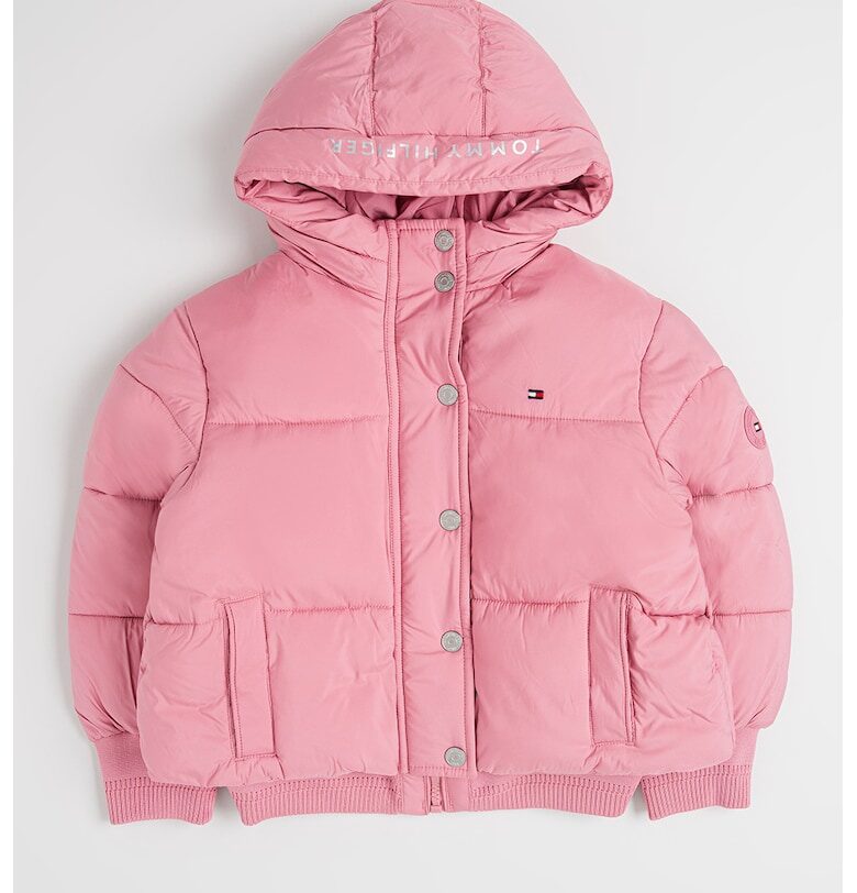 Капитонирано зимно яке с качулка - Светлорозов Tommy Hilfiger