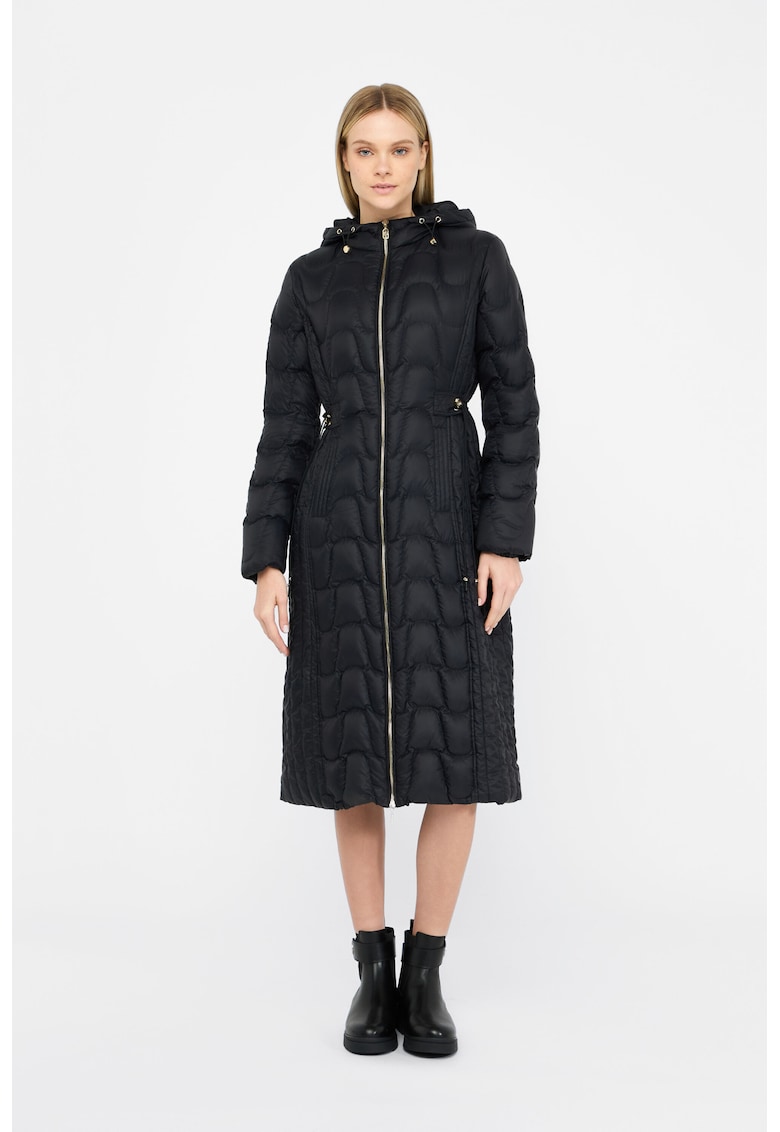 Капитонирано зимно яке с качулка - Черен Liu Jo