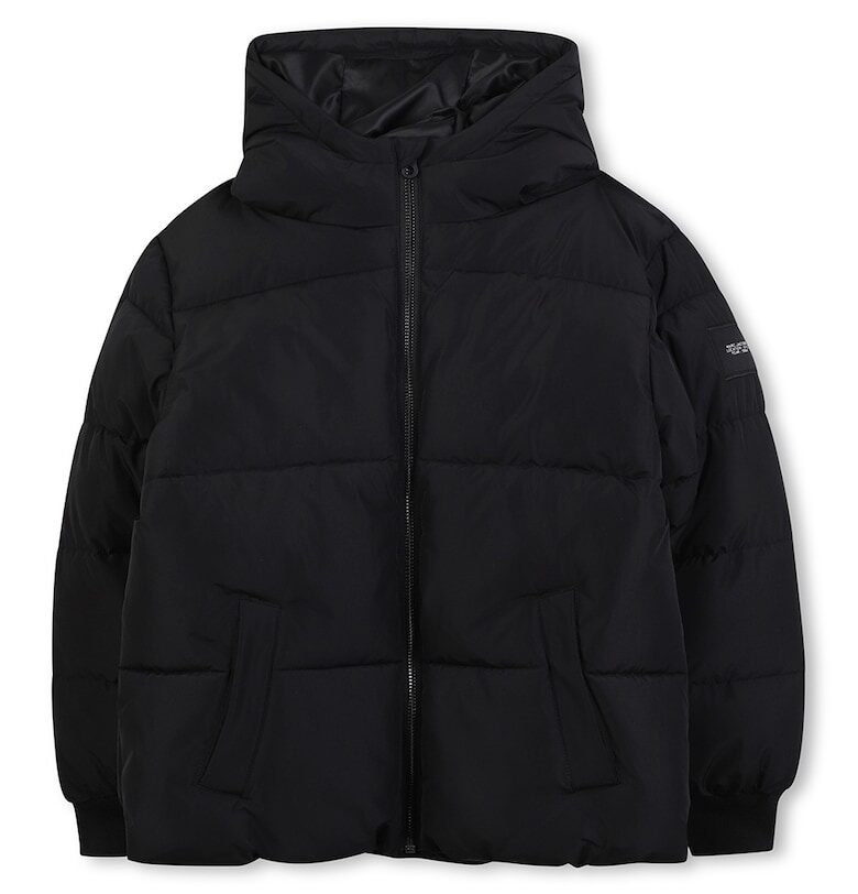 Капитонирано зимно яке с качулка - Черен Marc Jacobs