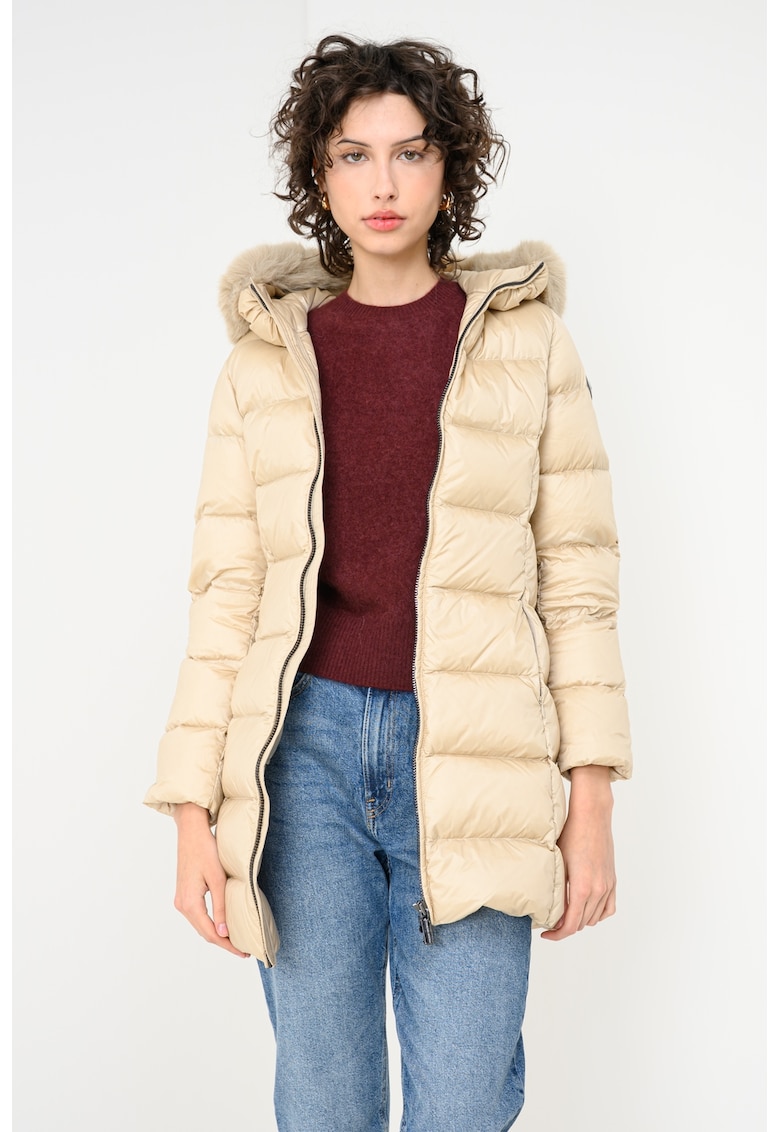 Капитонирано зимно яке с пухена вата - Бежов Colmar