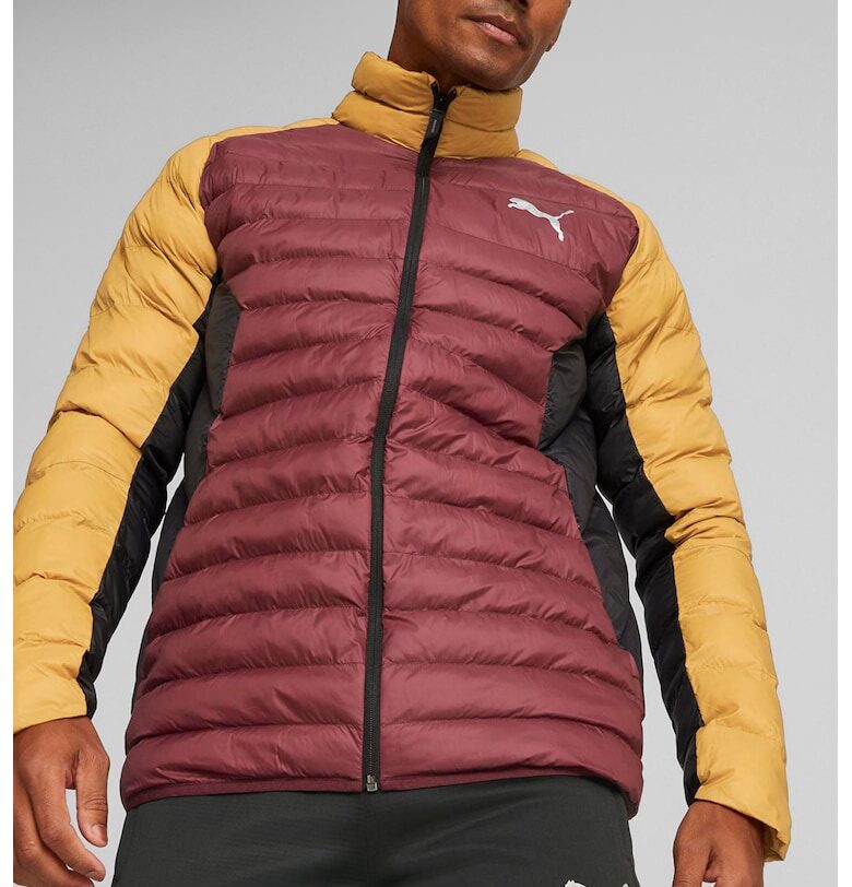 Капитонирано непромокаемо зимно яке PackLITE - Бордо/Черен/Оранжев Puma