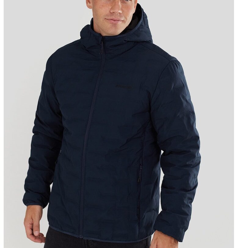 Капитонирано трекинг яке Smoke с качулка - Ултрамарин синьо Fundango