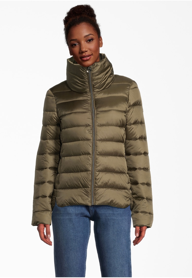 Капитонирано яке 50491 с цип - Зелен New View