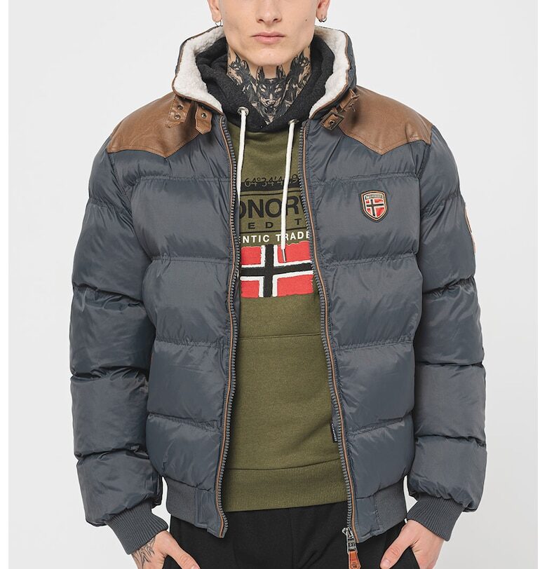 Капитонирано яке Abramovitch тип пухенка - Кафяв/Въглен сиво Geographical Norway