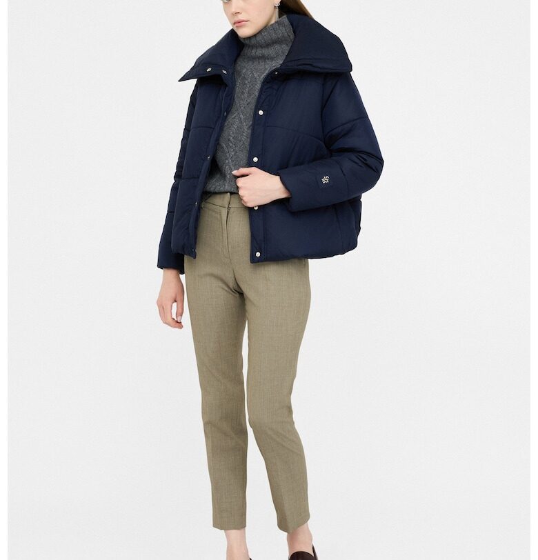 Капитонирано яке с висока яка - Тъмносин Liu Jo