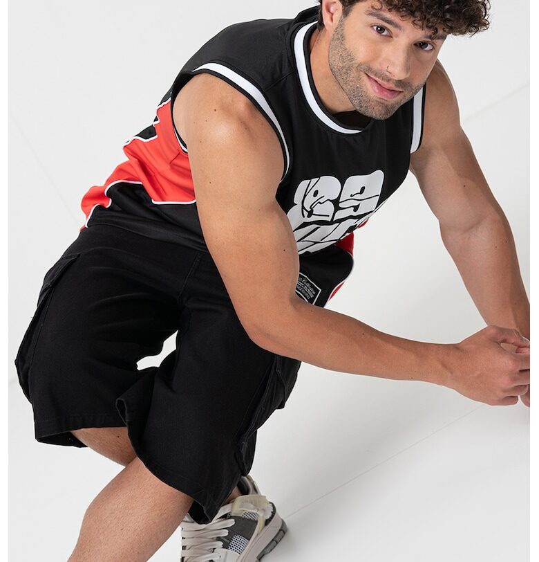 Карго бермуди - Черен Karl Kani