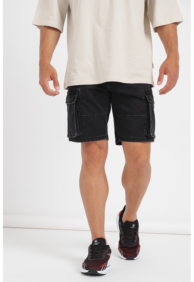 Карго бермуди от деним - Черен Only Sons