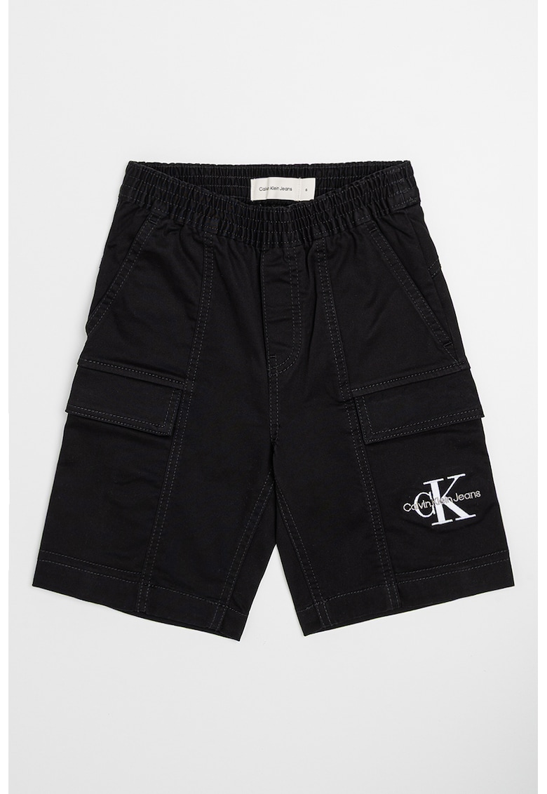Карго бермуди с лого - Черен CALVIN KLEIN