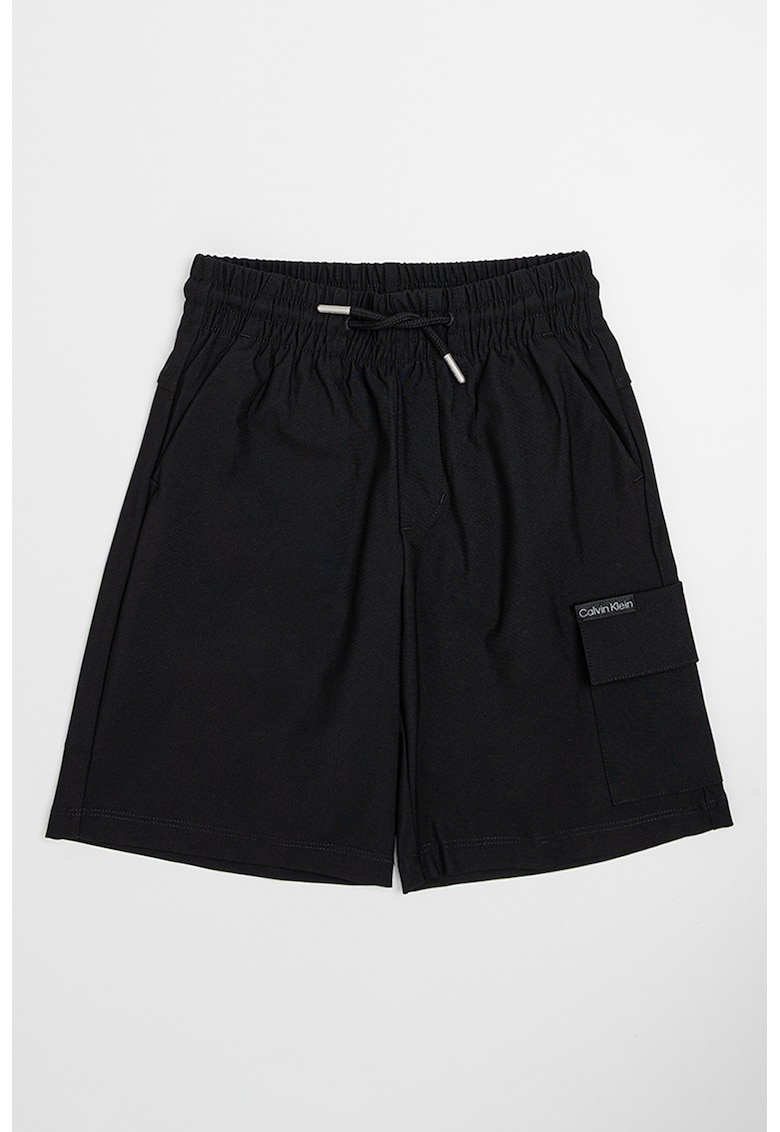 Карго бермуди с регулируема талия - Черен CALVIN KLEIN