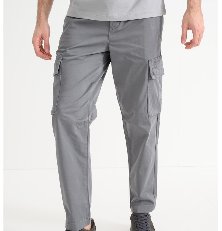 Карго панталон Sisla - Пепеляво сиво BOSS