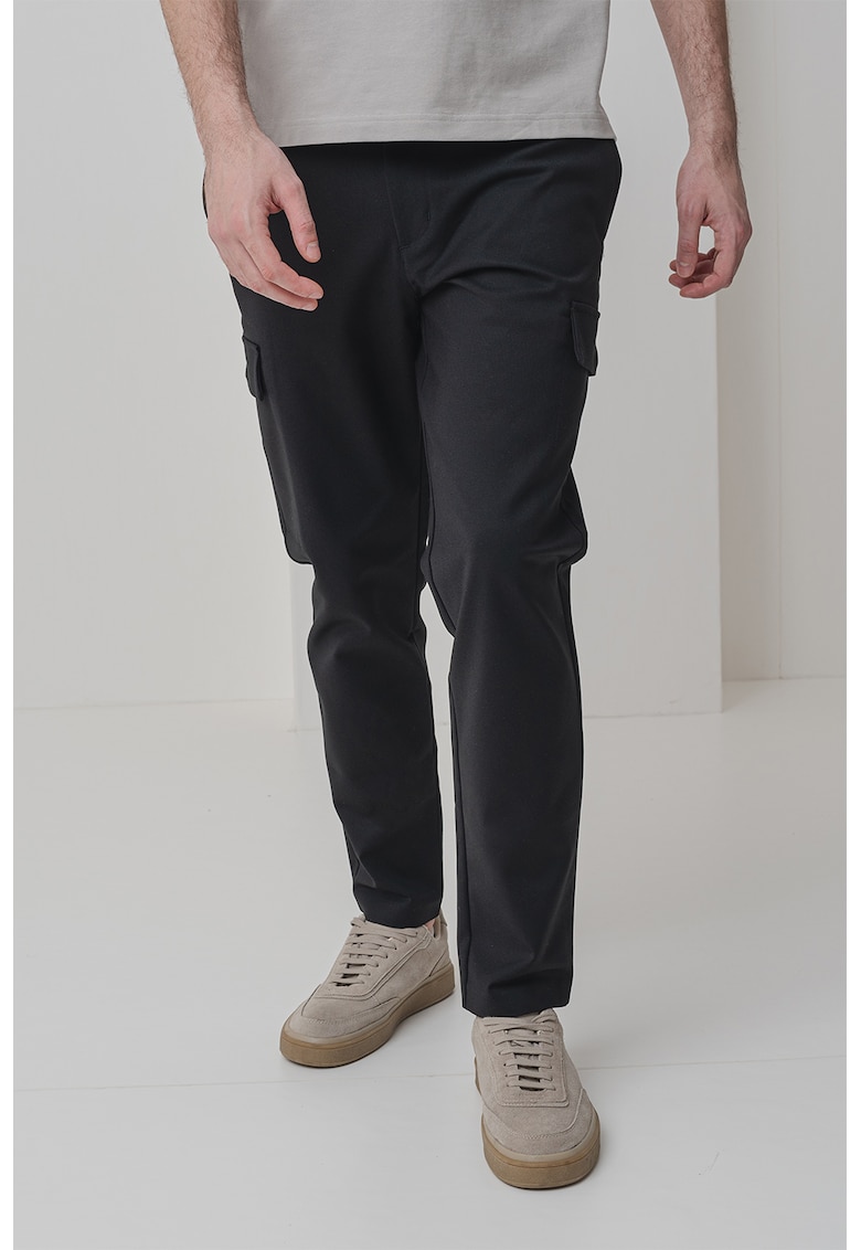 Карго панталон с органичен памук - Черен CALVIN KLEIN