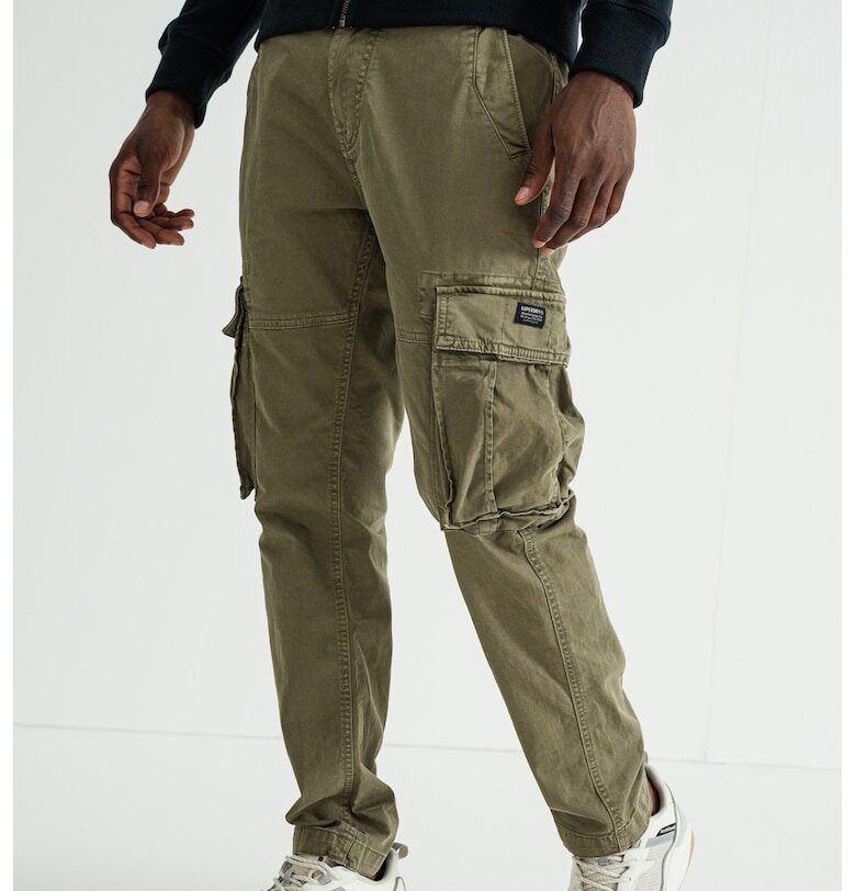 Карго панталон със средновисока талия - Каки Superdry  Co