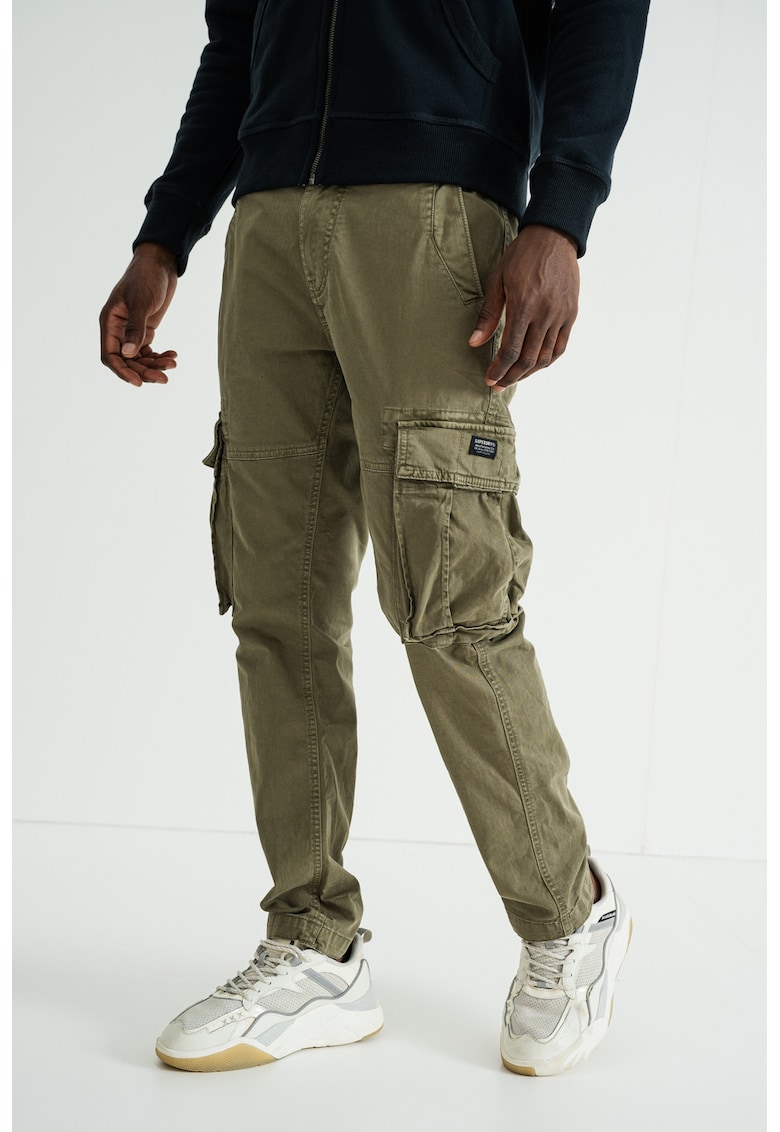 Карго панталон със средновисока талия - Каки Superdry Co