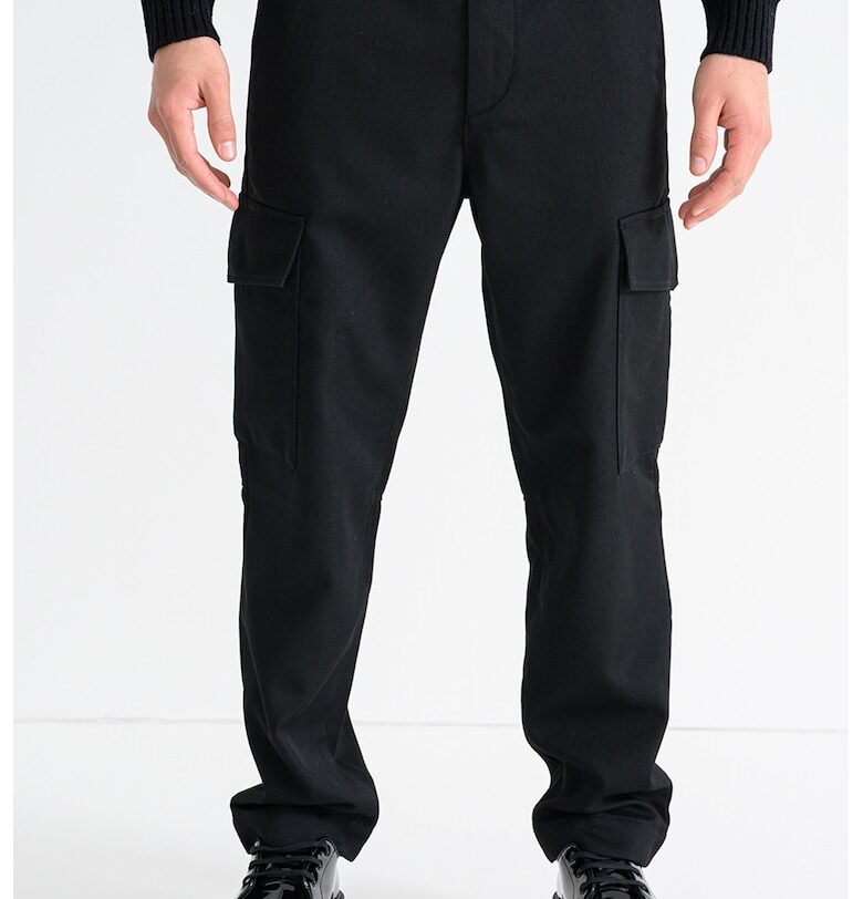 Карго панталонSisla с вълна - Черен BOSS