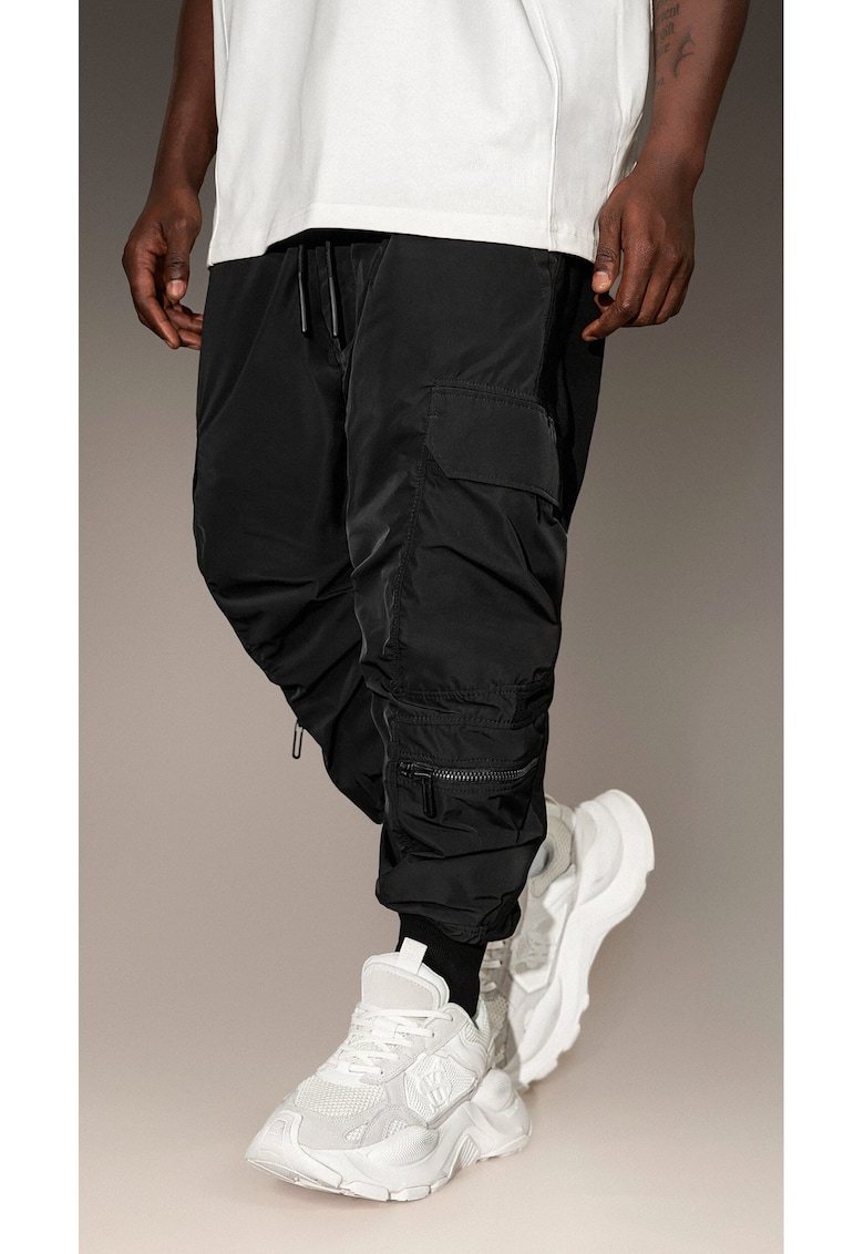 Карго панталони - P15974 - Черен Made By Society