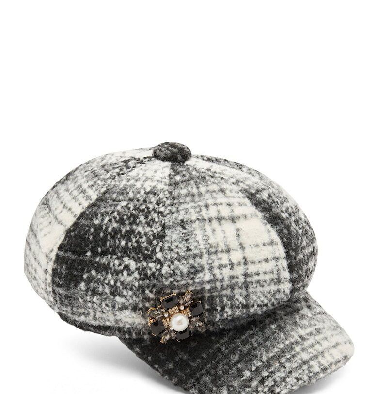 Карирано сако с брошка - Сив Liu Jo