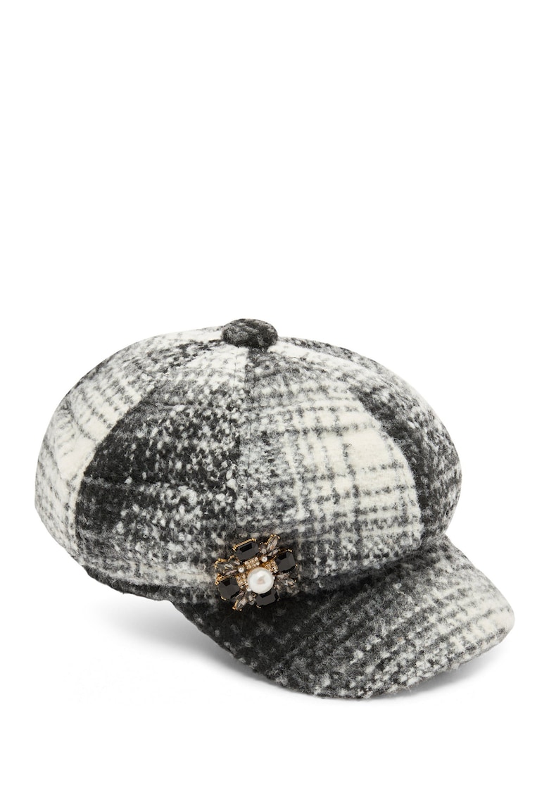 Карирано сако с брошка - Сив Liu Jo