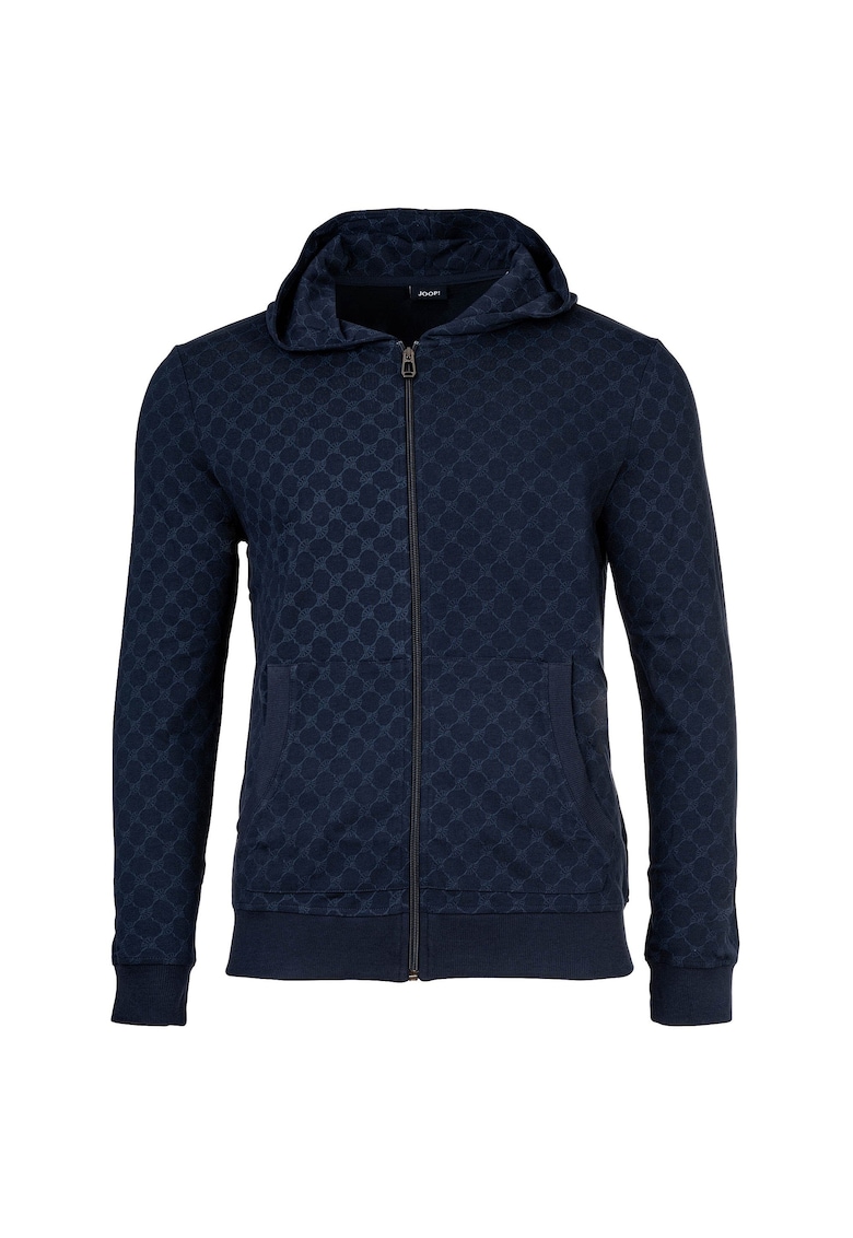 Карирано худи с цип - Син Joop