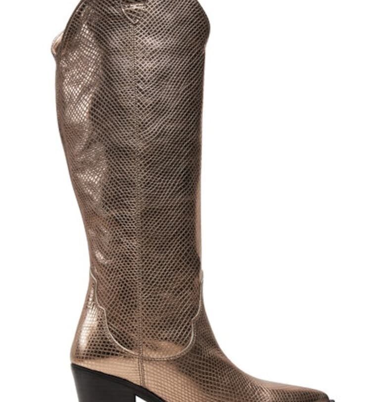 Каубойски ботуши и ботуши Mayer F24 Mar Auriu -  Лачена кожа - Златист Unisa