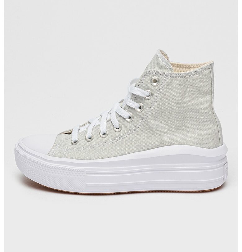 Кецове Chuck Taylor All Star Move с равна платформа - Светло сив Converse
