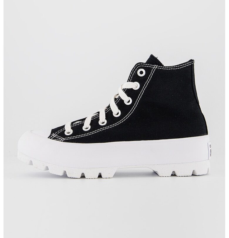 Кецове Chuck Taylor All Star с масивна подметка - Бял/Черен Converse