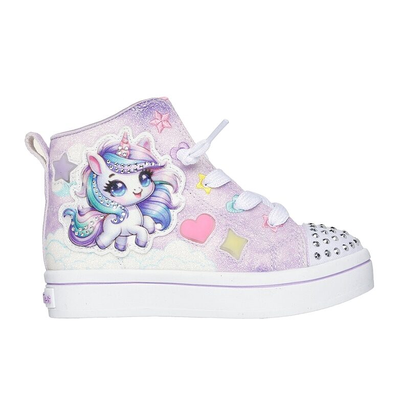 Кецове Twinkle Toes Twi-Lites 2.0 с LED светлини - Жълт/Лавандула Skechers