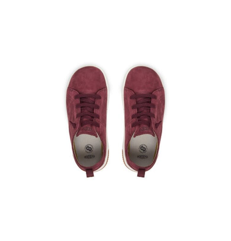 Кецове за момичета -  червен - естествена кожа Keen