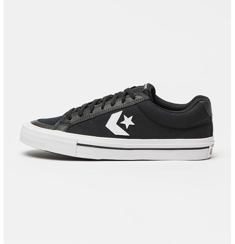 Кецове с еко кожа - Бял/Черен Converse