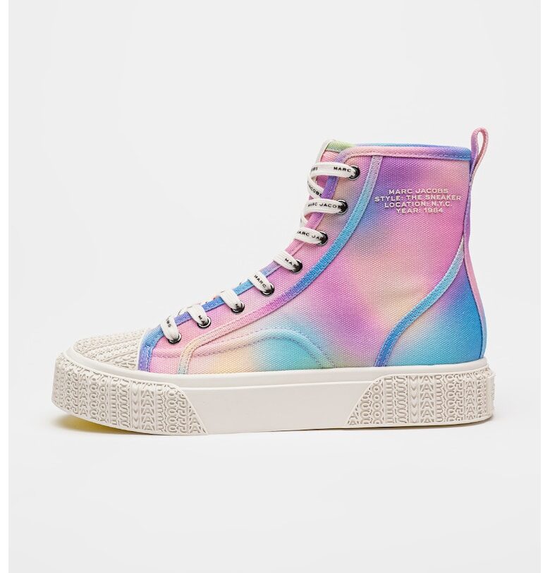 Кецове с лого на подметката - Пастелносин/Пастелнорозов/Лилав Marc Jacobs