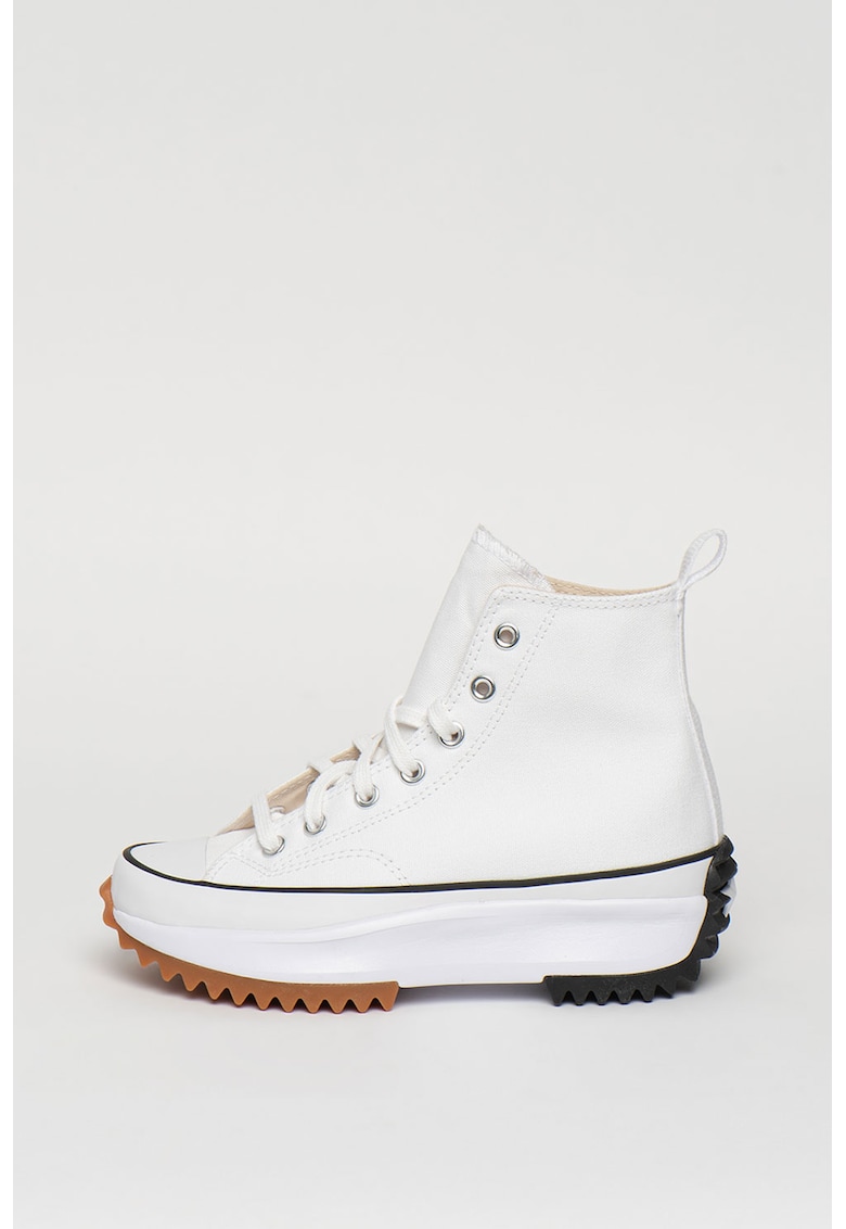 Кецове с платформа Run Star Hike - Бял/Черен Converse
