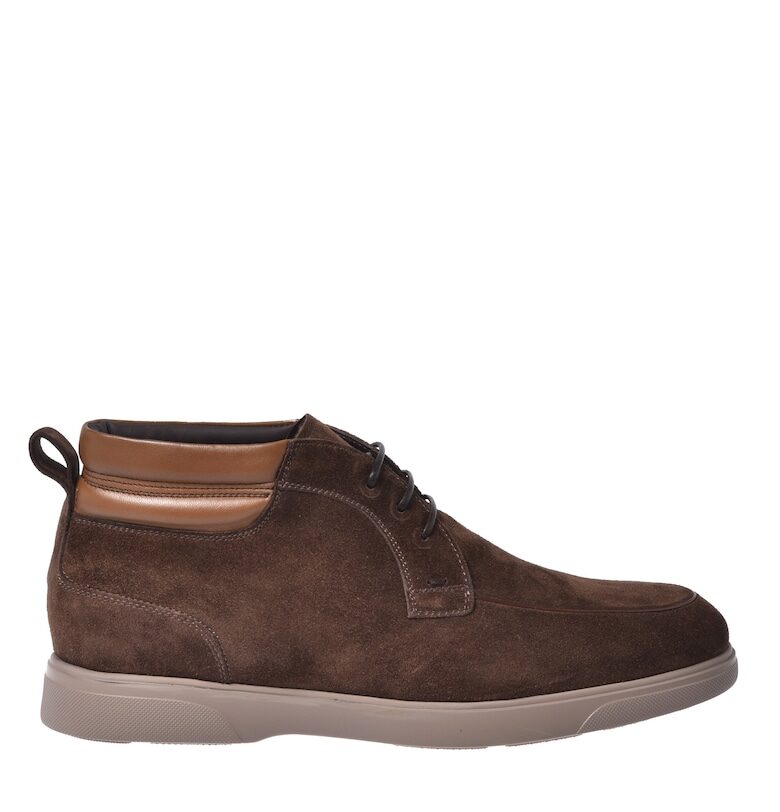 Кларкове от велур и кожа - Кафяв Baldinini