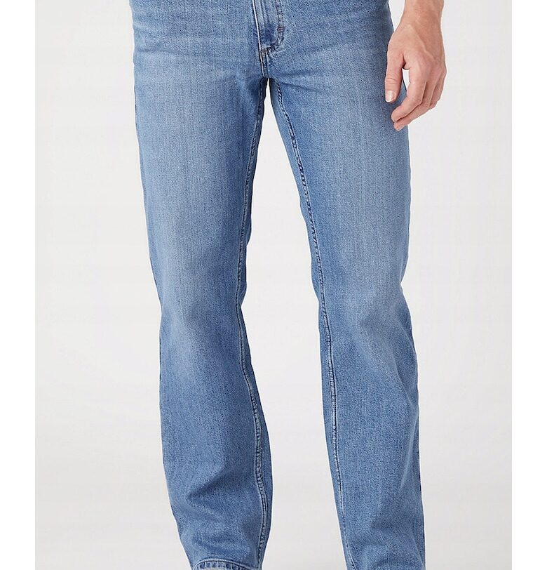 Класически мъжки дънки  памук/еластан - син Wrangler