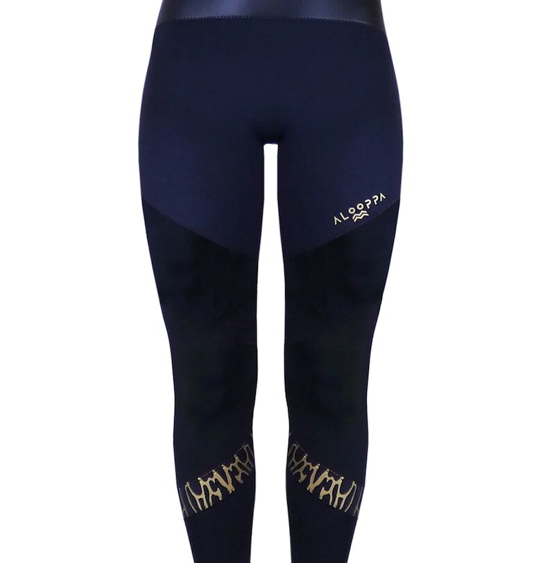 Клин Golden с оформящ дизайн - Черен/Тъмносин ALOOPPA