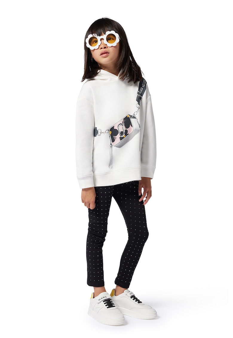 Клин с декоративни камъни - Черен/Сребрист Marc Jacobs