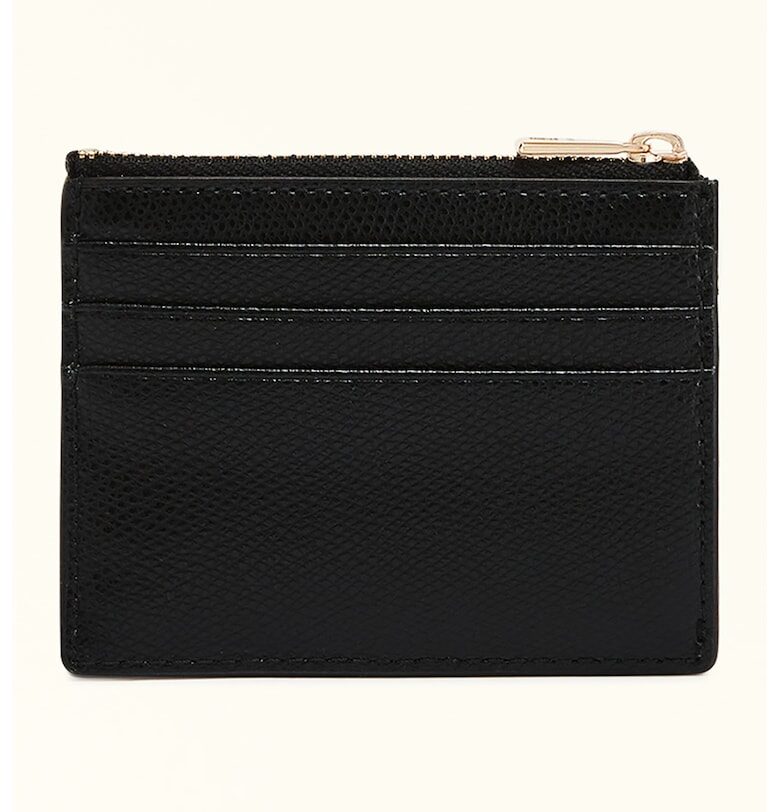 Кожен калъф за карти Camelia - Черен Furla