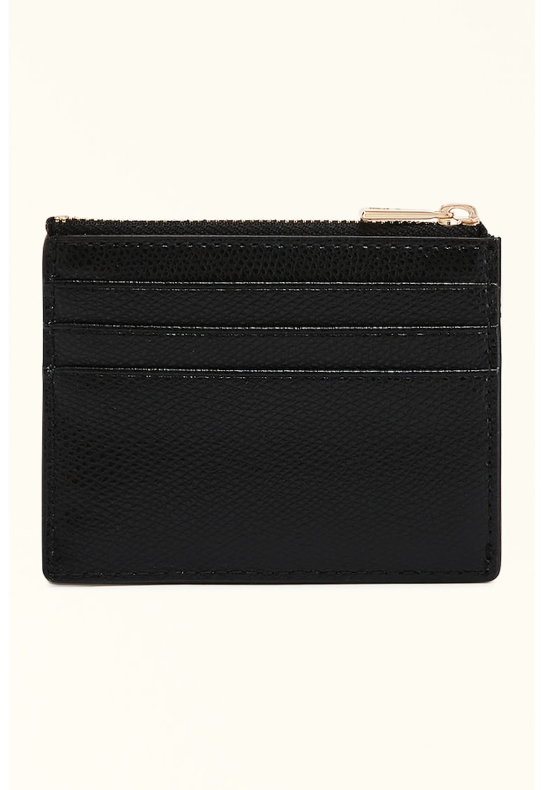 Кожен калъф за карти Camelia - Черен Furla