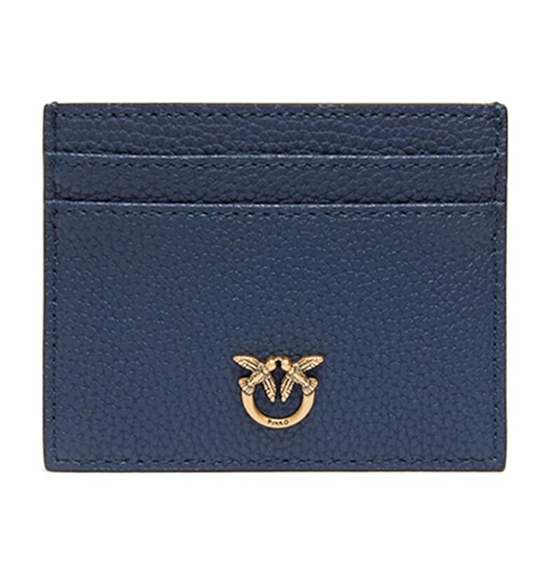 Кожен калъф за карти - Тъмносин Pinko