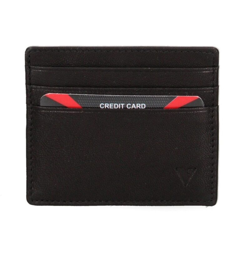 Кожен калъф за карти - Черен Sergio Valentini