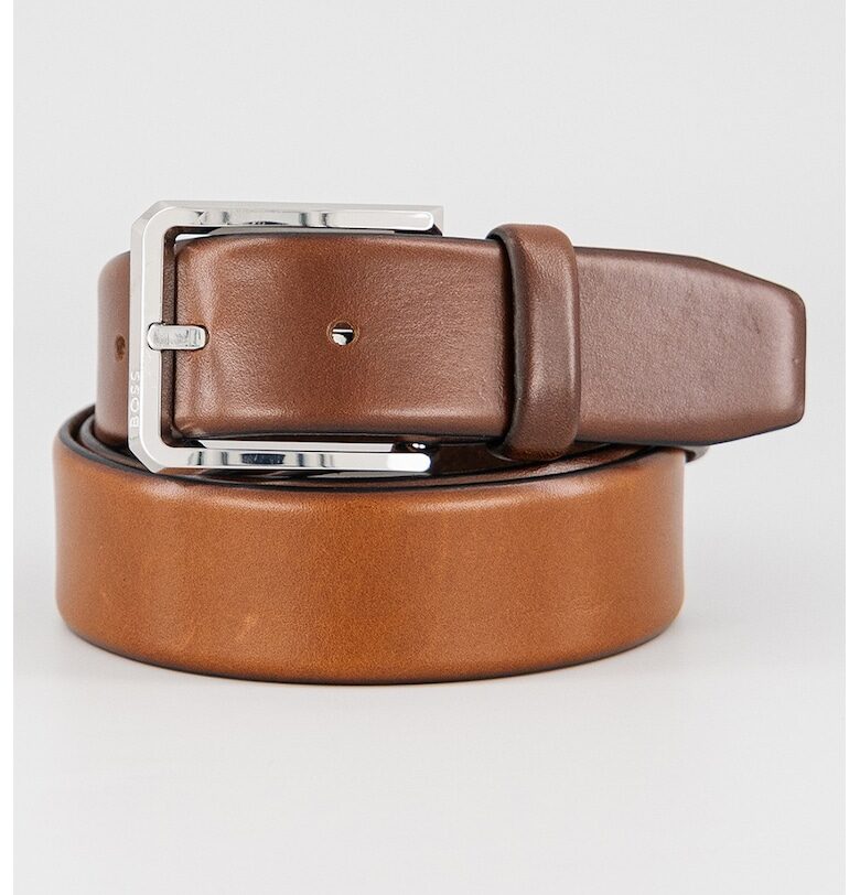 Кожен колан Caleb - Канелено кафяво BOSS