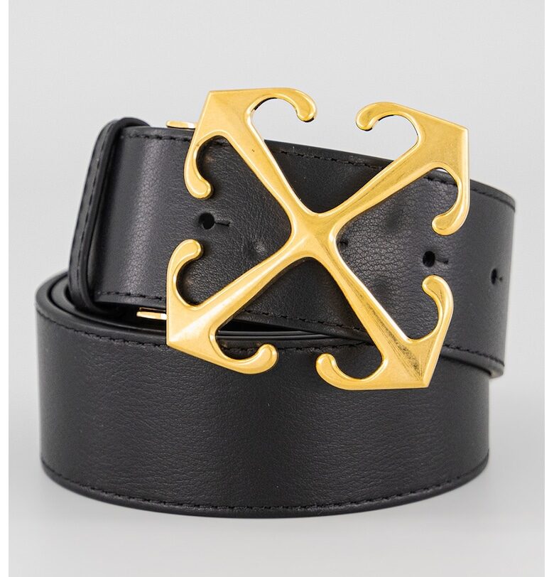 Кожен колан - Черен OFF-WHITE