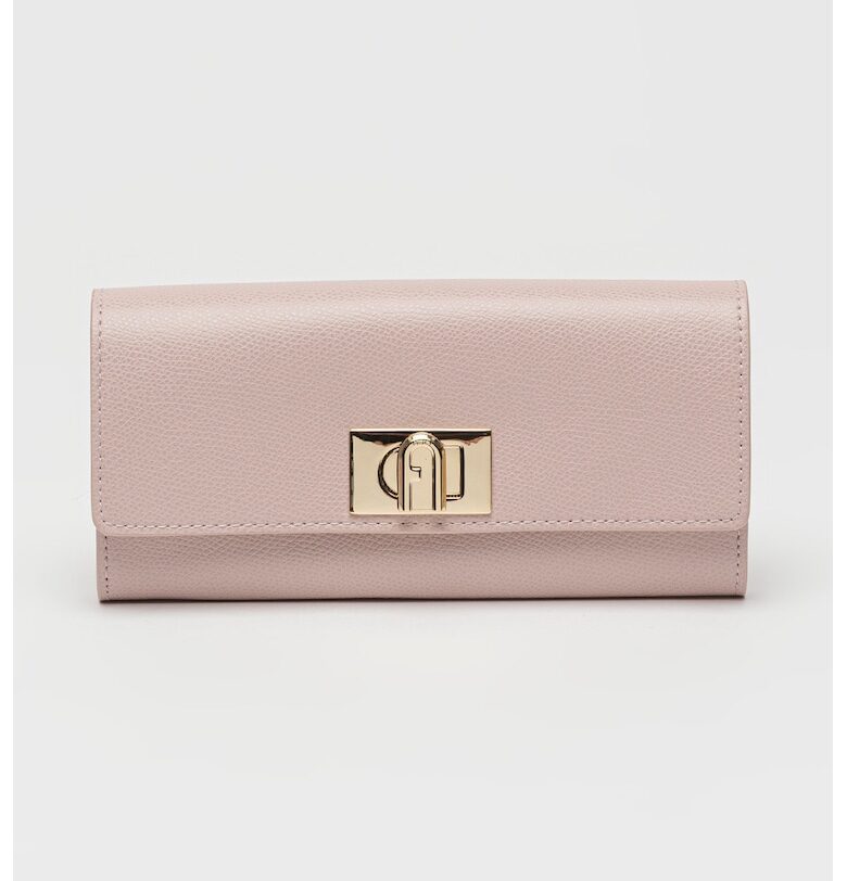 Кожен портфейл 1927 Continental - Бледо розово Furla