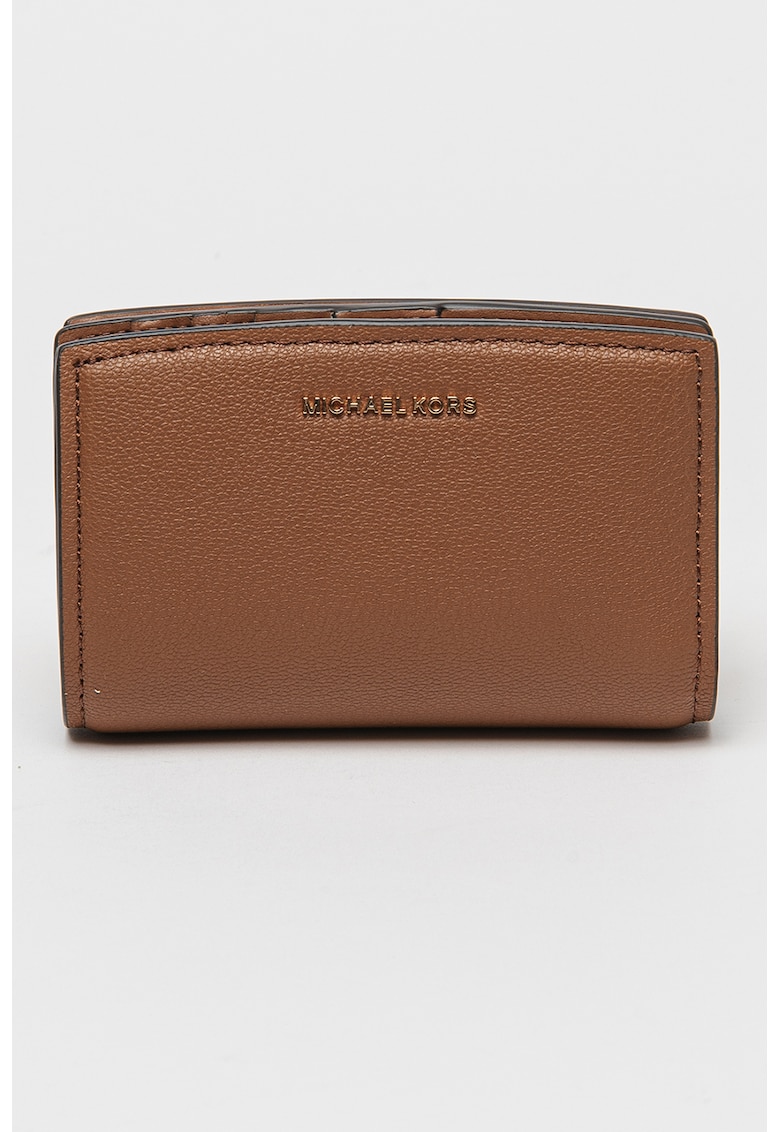 Кожен портфейл Bryant с метално лого - Канелено кафяво Michael Kors