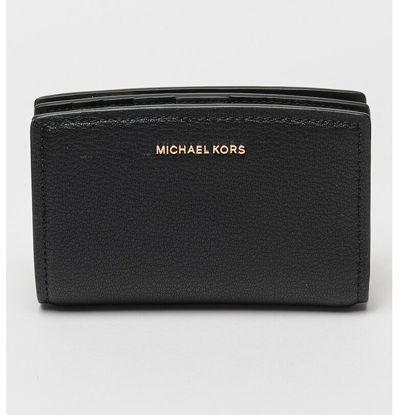 Кожен портфейл Bryant с метално лого - Черен Michael Kors