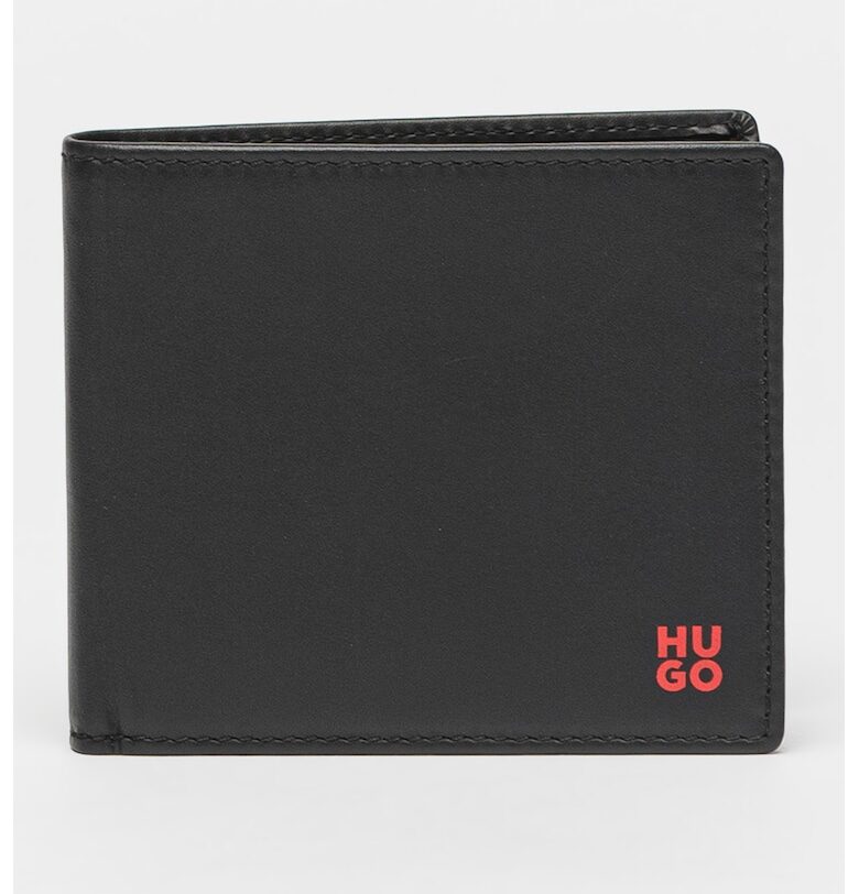 Кожен портфейл Tibby - Черен HUGO